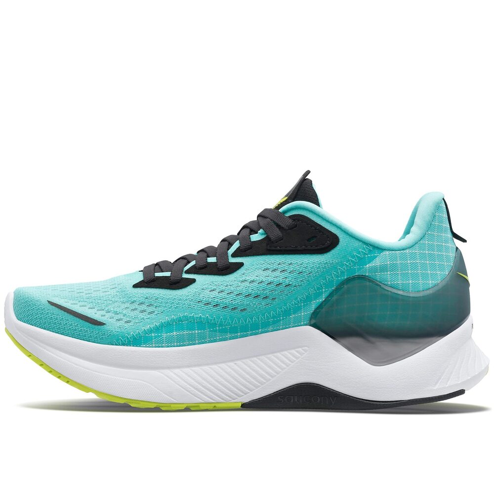 SAUCONY WOMEN'S CORE ENDORPHIN SHIFT 2 RUNNING SHOE, COOL MINT/ACID, 8